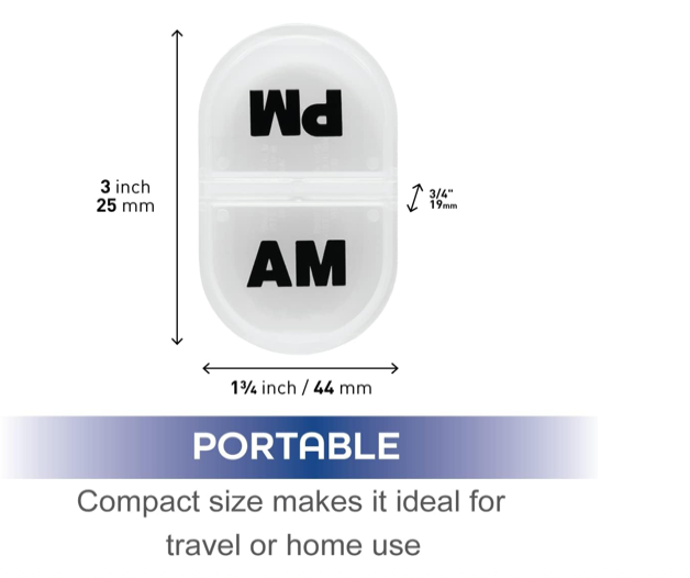 AM/PM Pill Case